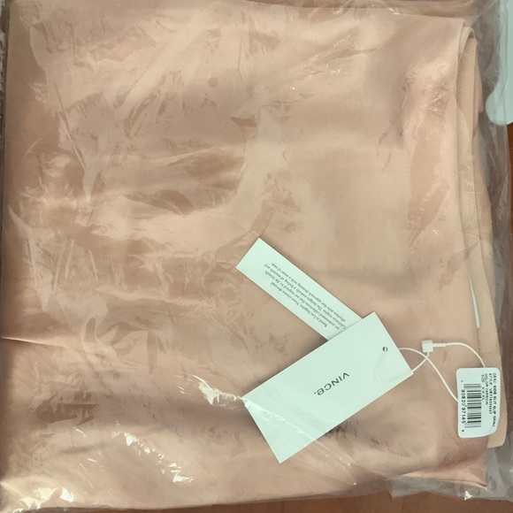 NWT Vince Plus Size Elegant Side Slit Satin Midi Skirt Yarrow Champagne Sz XXXL - Picture 7 of 7